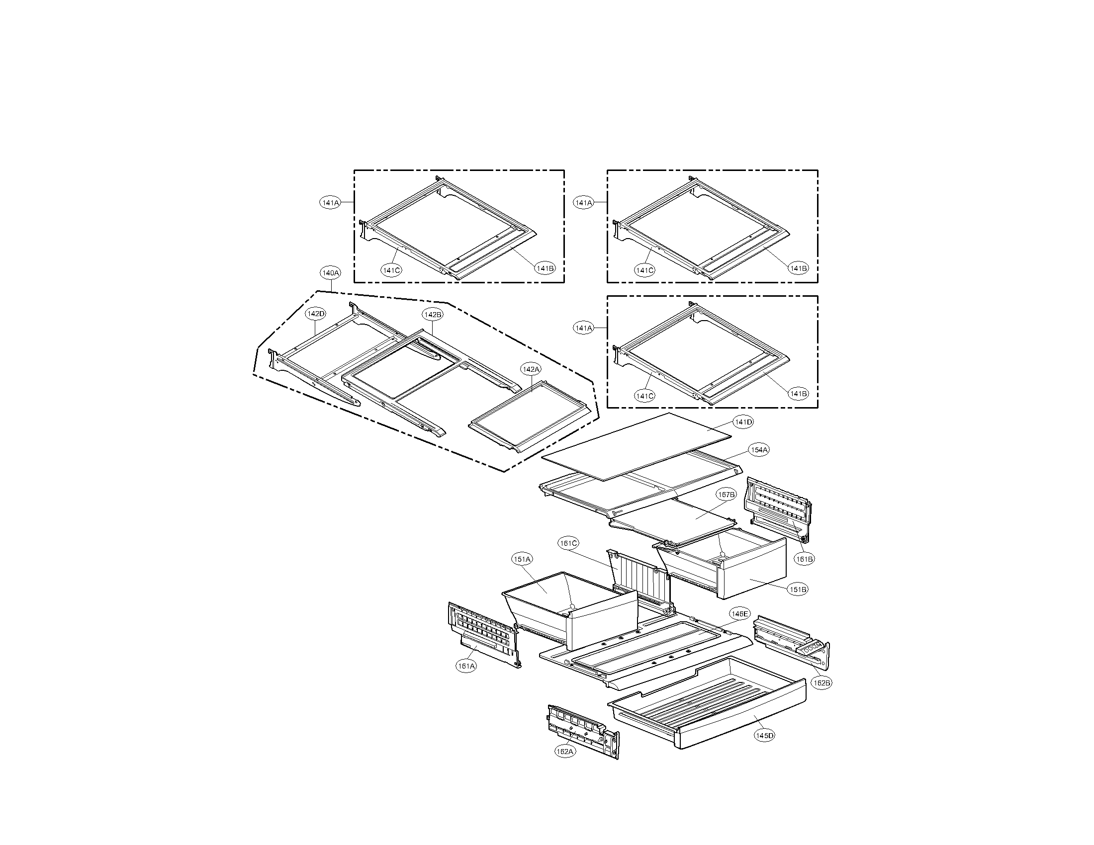 Kenmore Elite 79579779901 refrigeator parts diagram