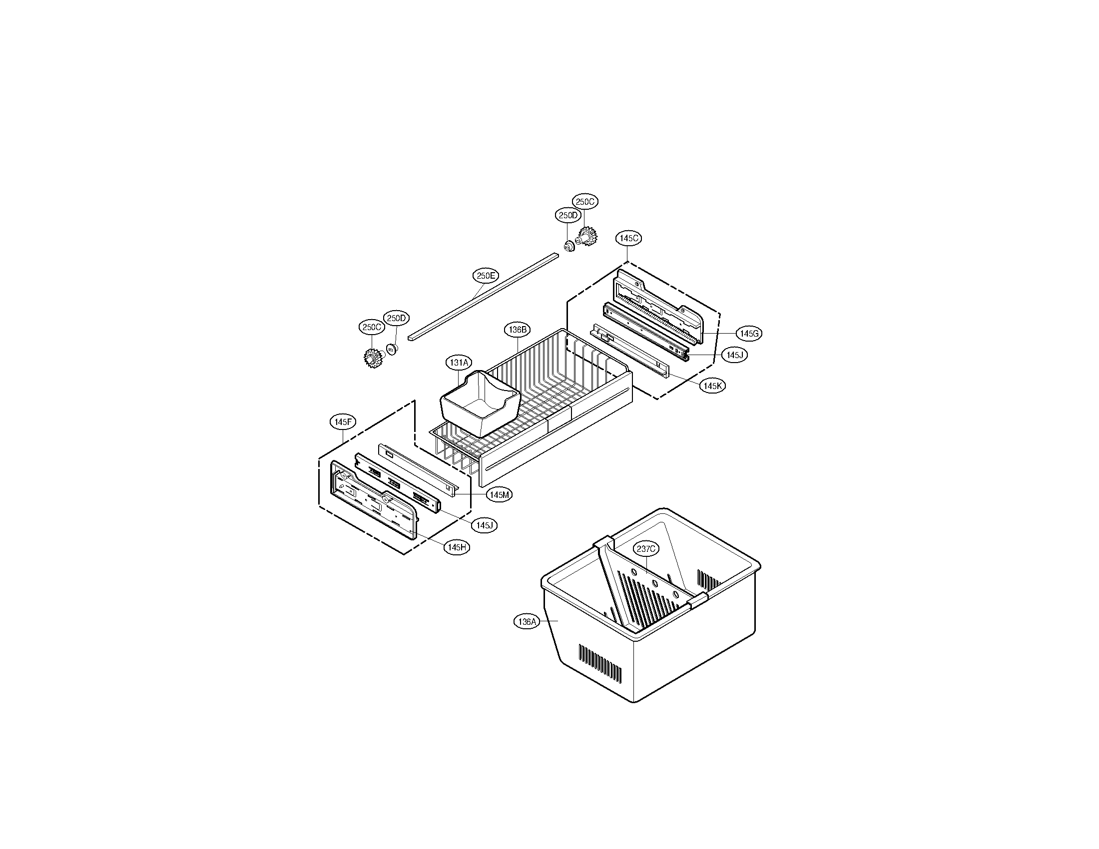 Kenmore Elite 79579754905 freezer parts diagram