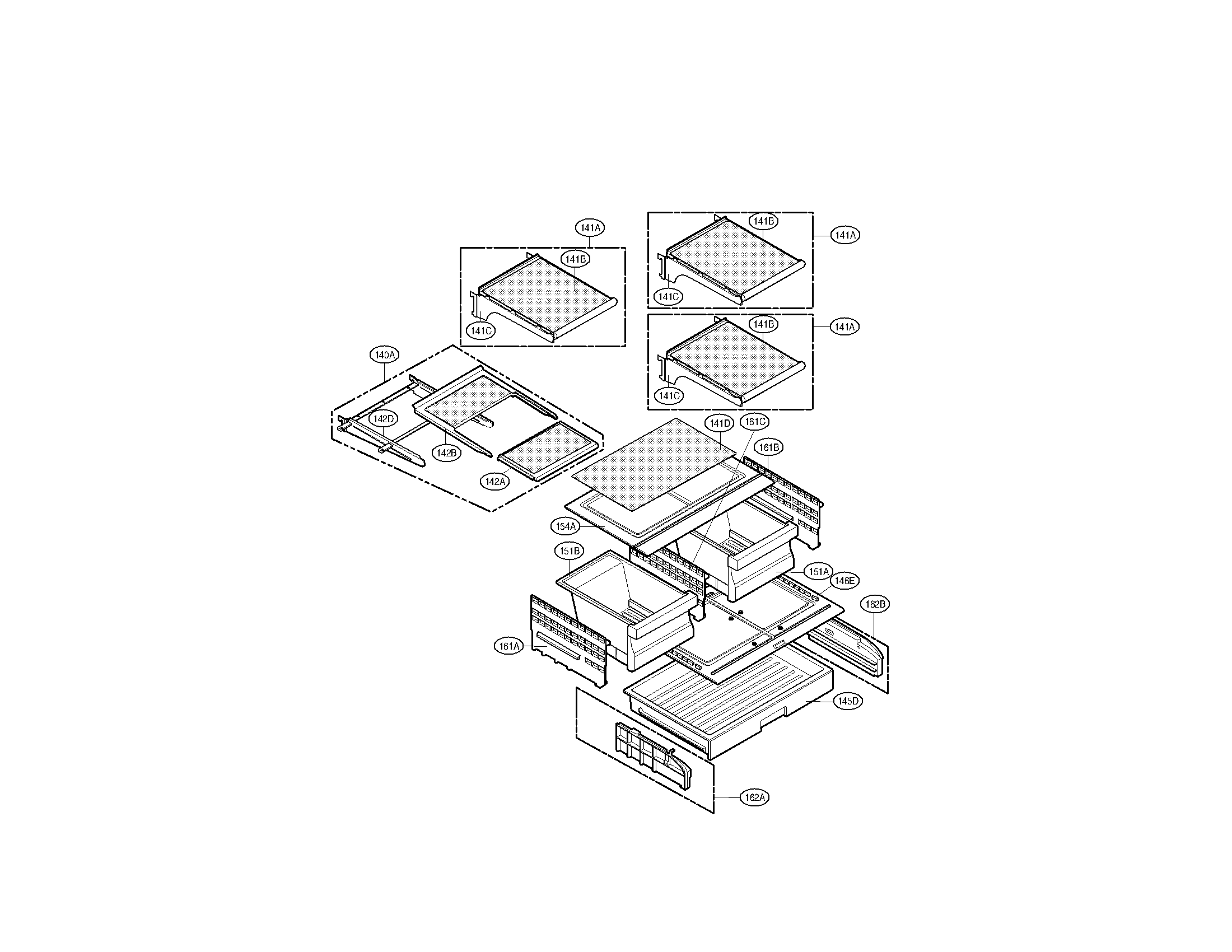 Kenmore Elite 79579754905 refrigerator parts diagram