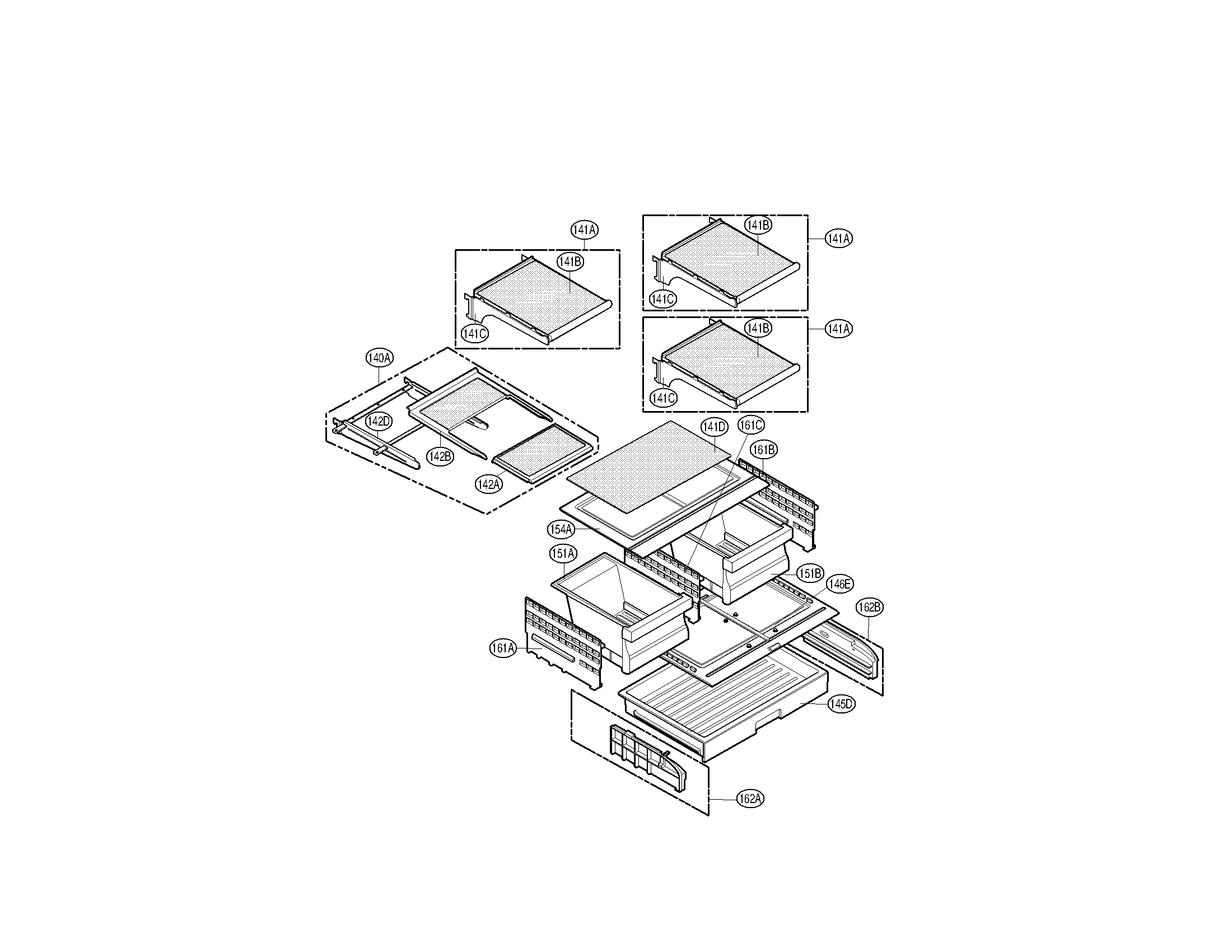 Kenmore Elite 79579737904 refrigerator parts diagram