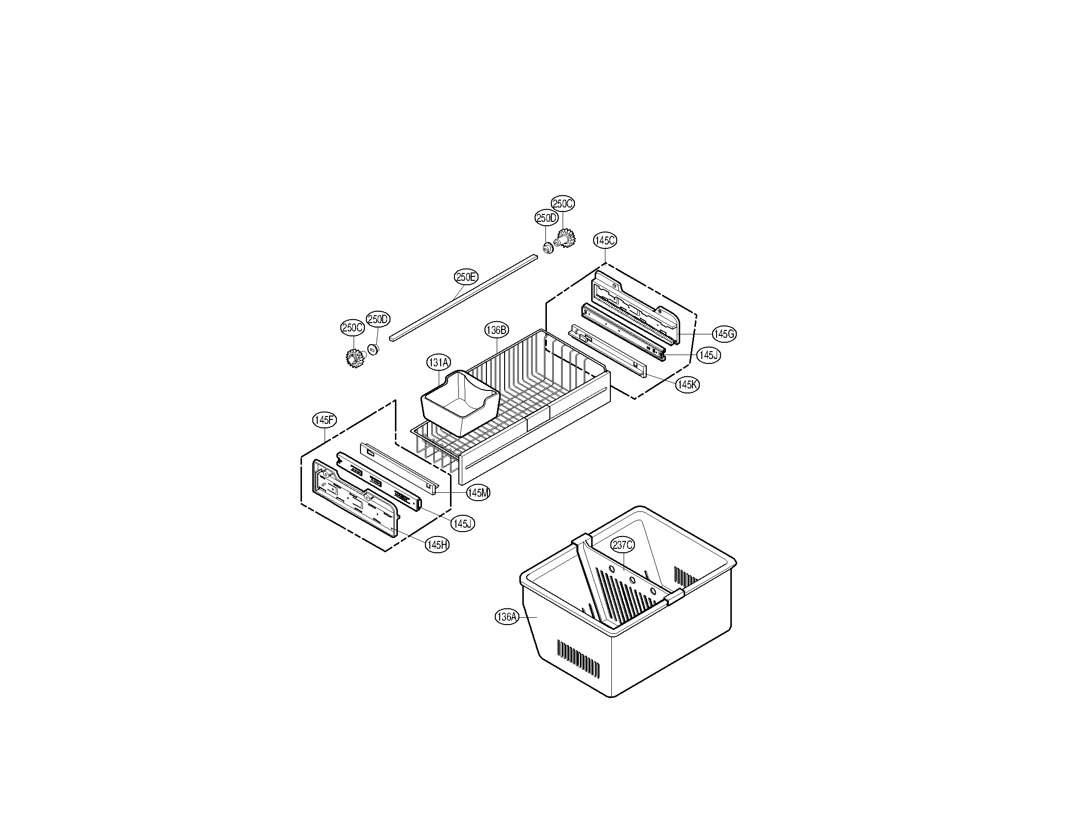 Kenmore Elite 79579733903 freezer parts diagram