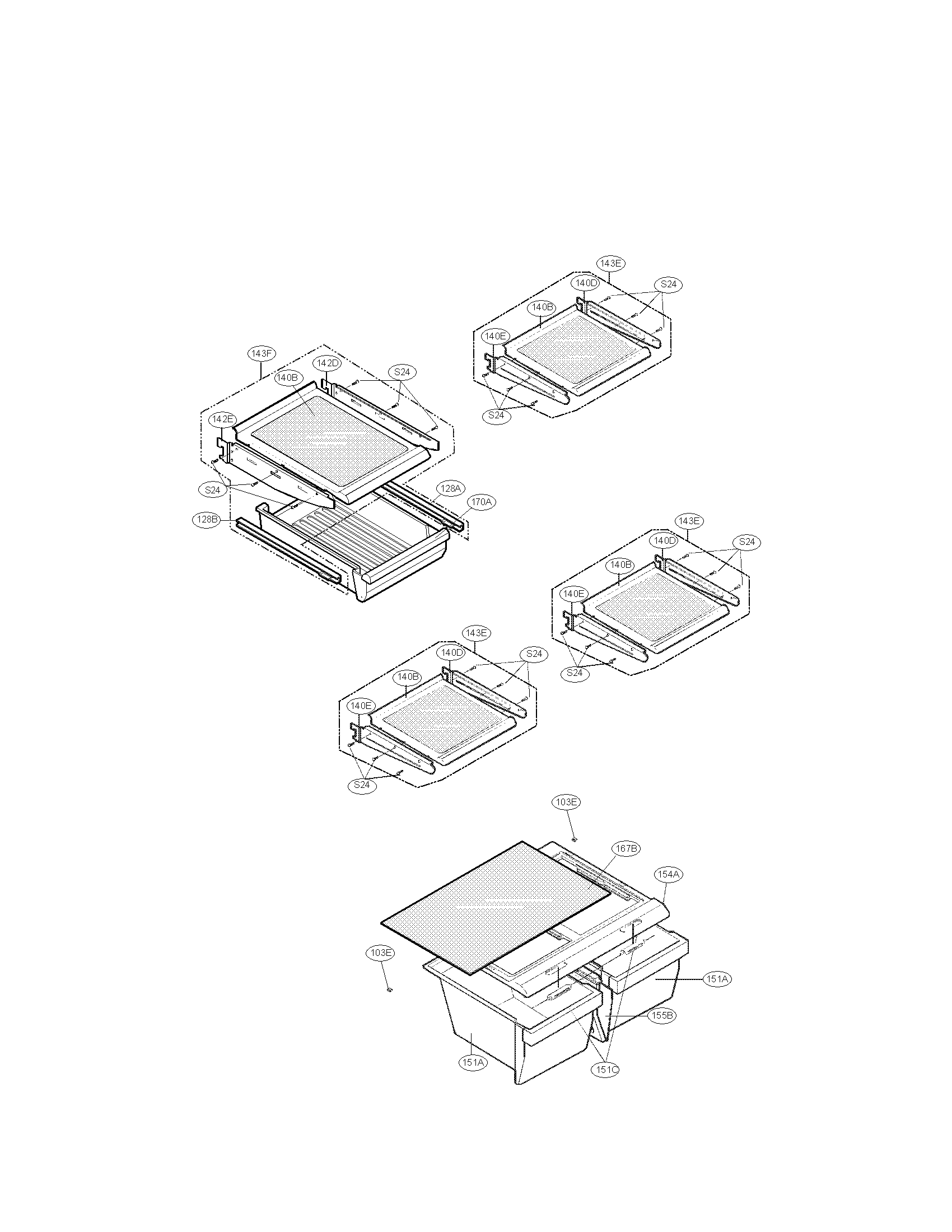 Kenmore 79579372902 refrigerator parts diagram