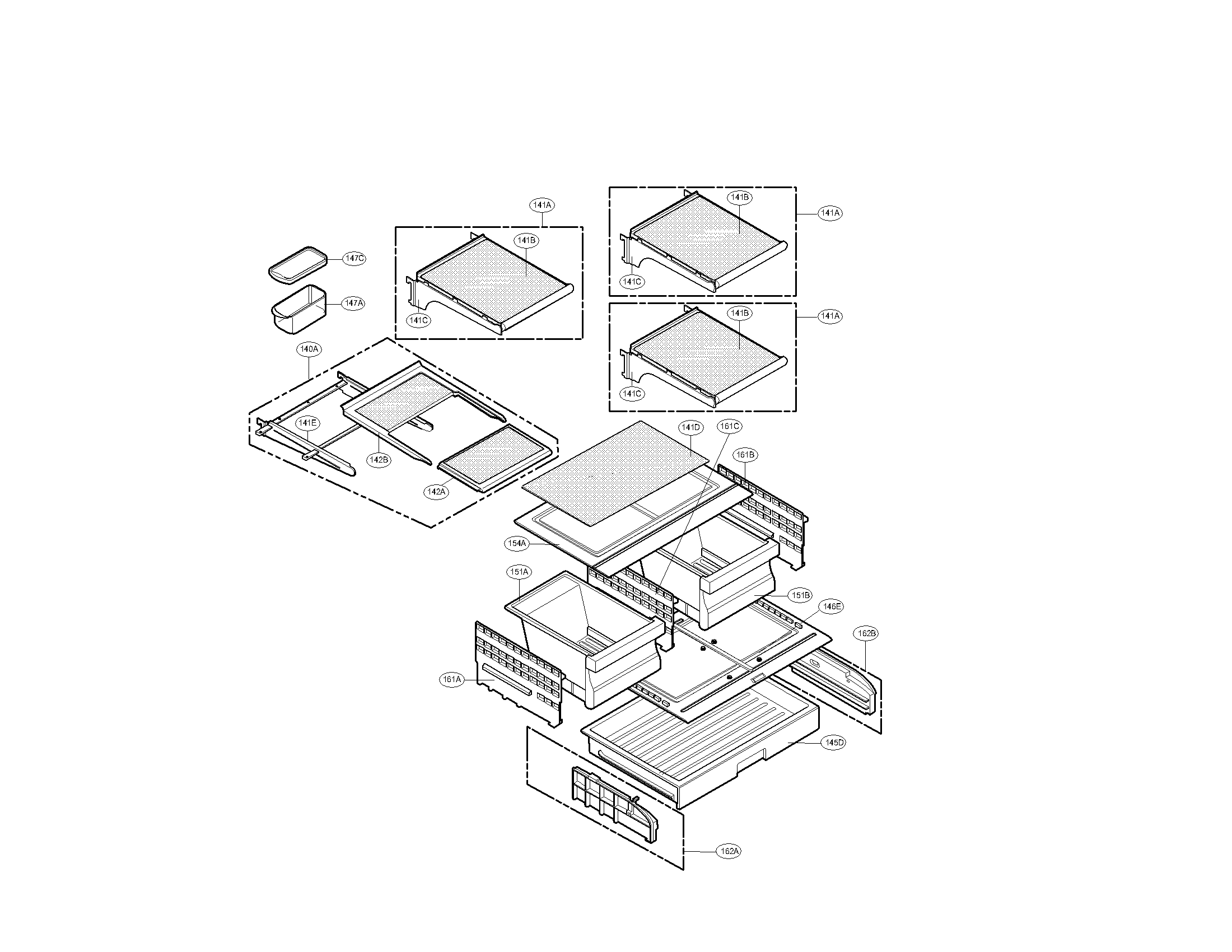 Kenmore Elite 79578773801 refrigerator parts diagram