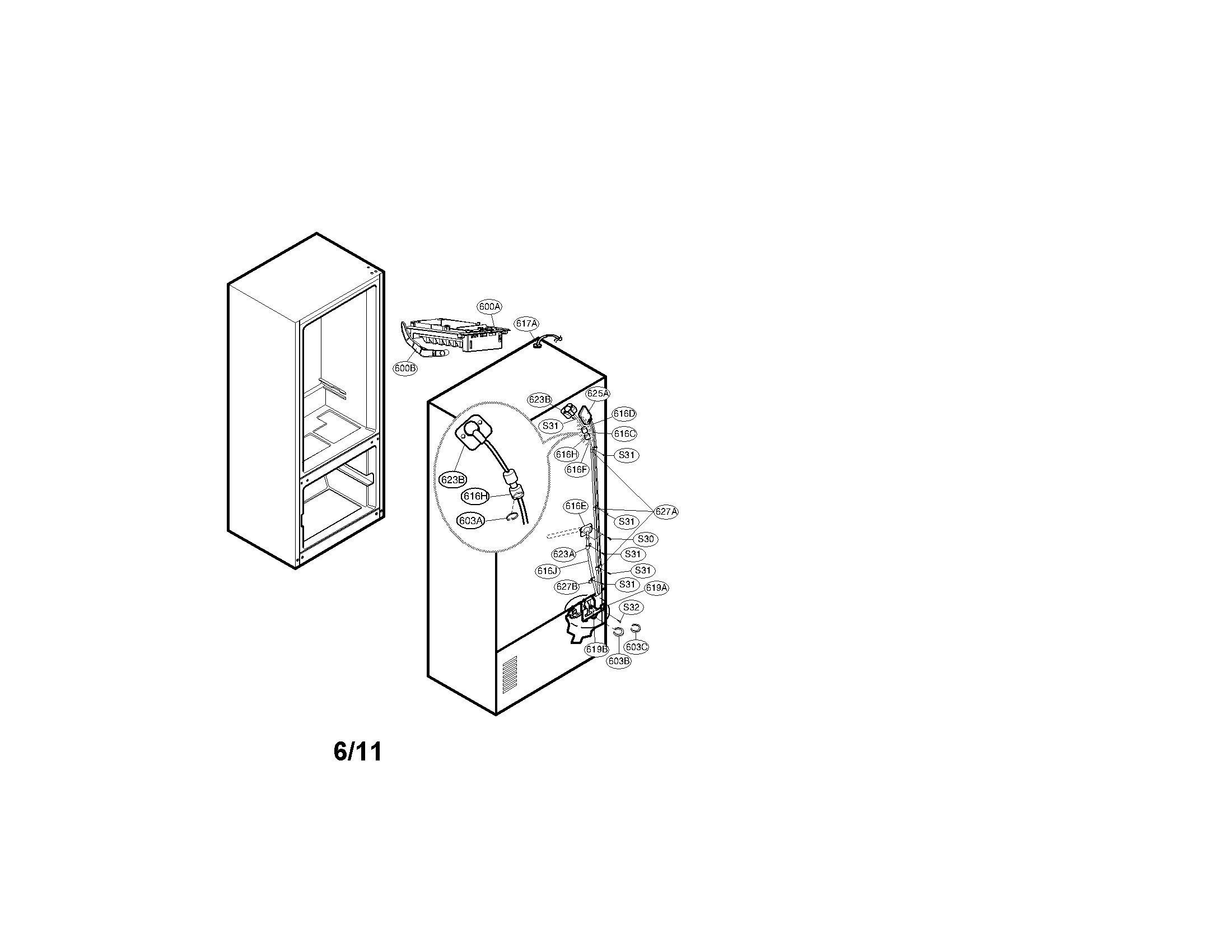 Kenmore 79571012012 icemaker parts diagram