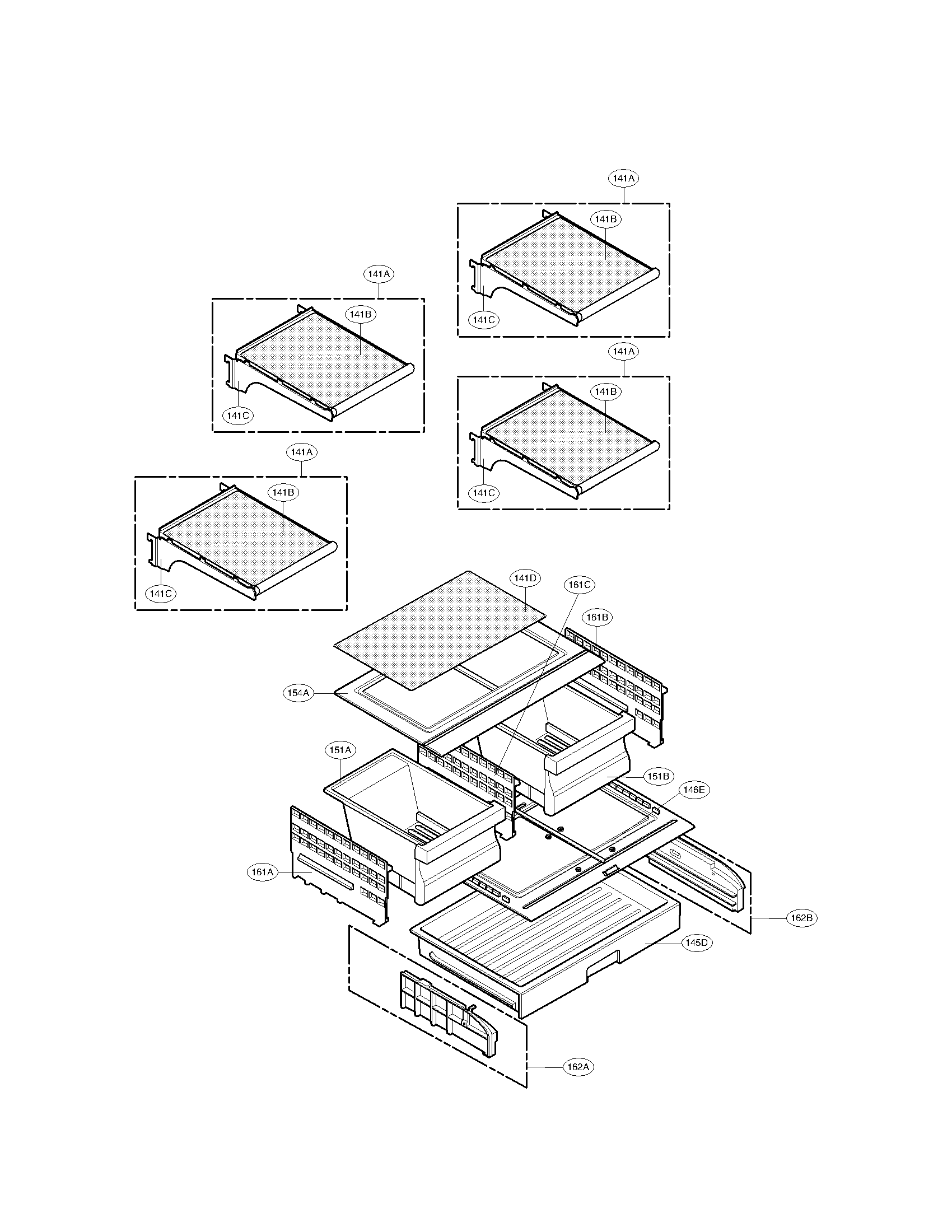 Kenmore 79571012012 refrigerator parts diagram