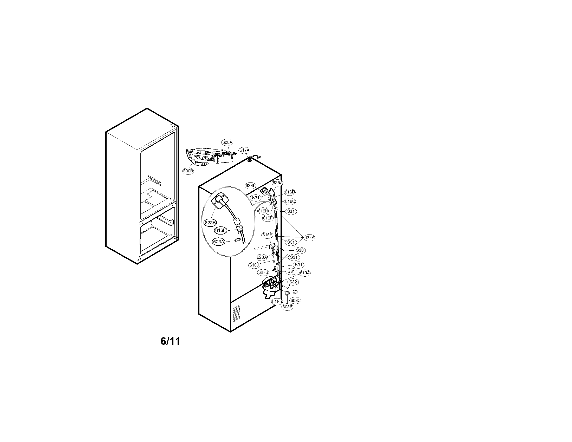 Kenmore 79571019012 icemaker parts diagram