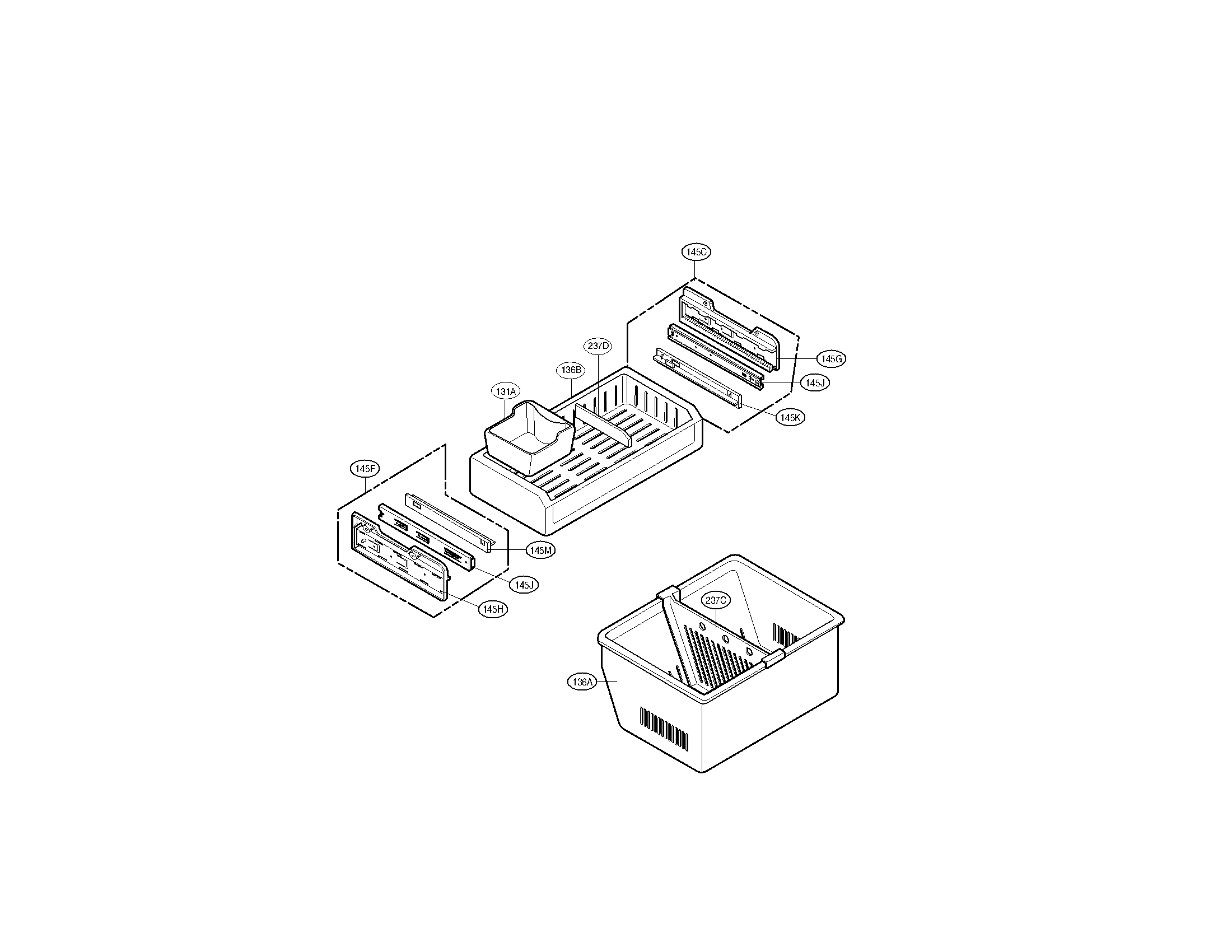 Kenmore 79571029012 freezer parts diagram