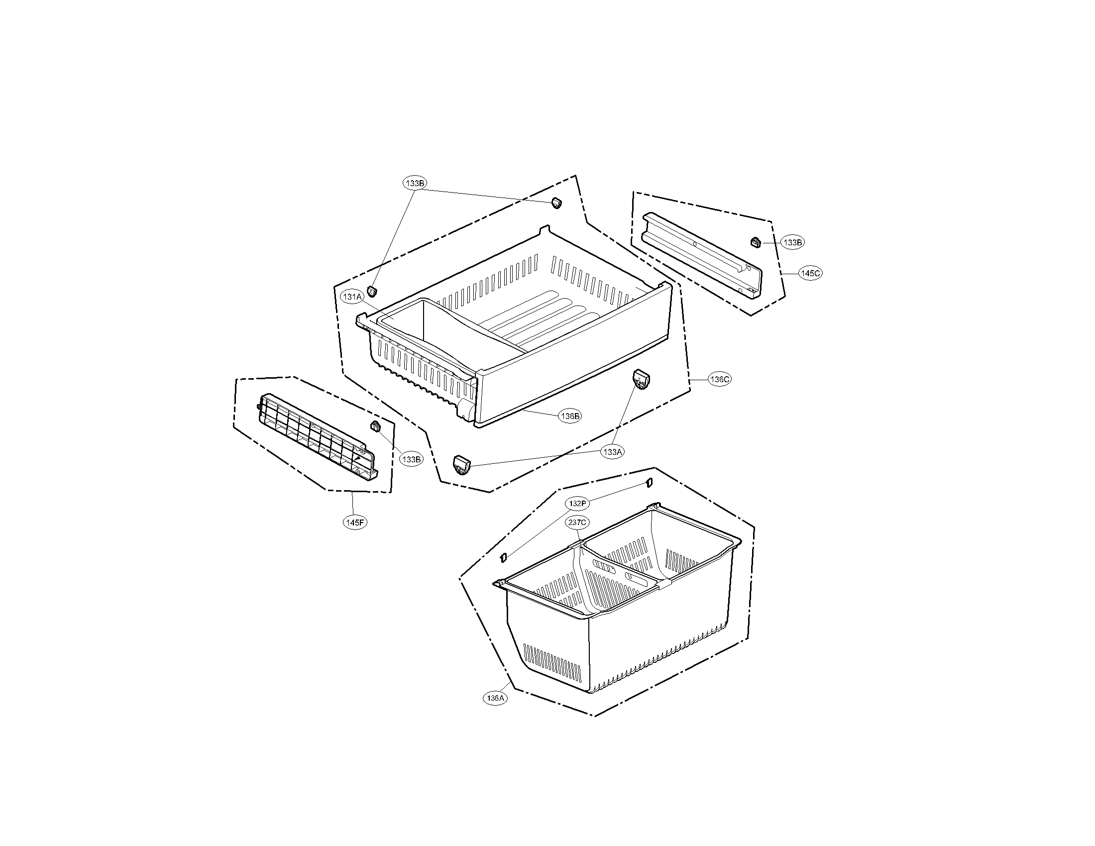 Kenmore Elite 79571043013 freezer parts diagram