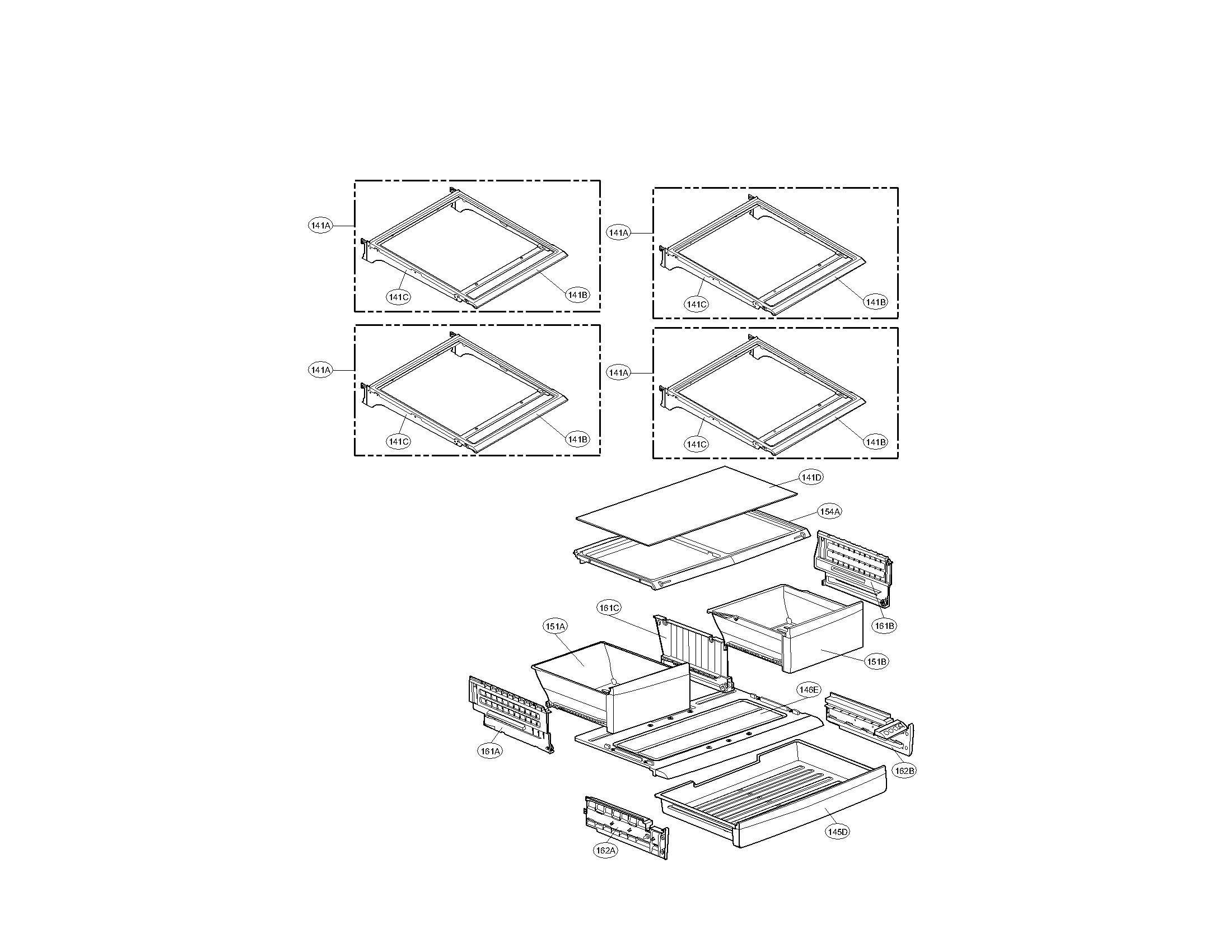 Kenmore Elite 79571043013 refrigerator parts diagram