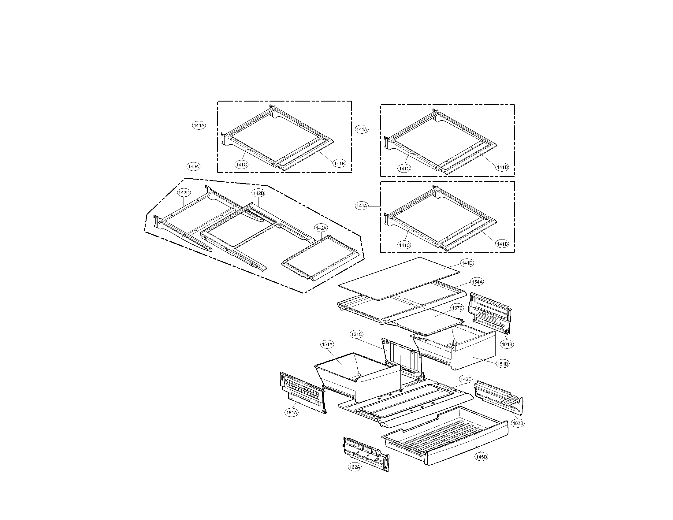 Kenmore Elite 79571079012 refrigerator parts diagram