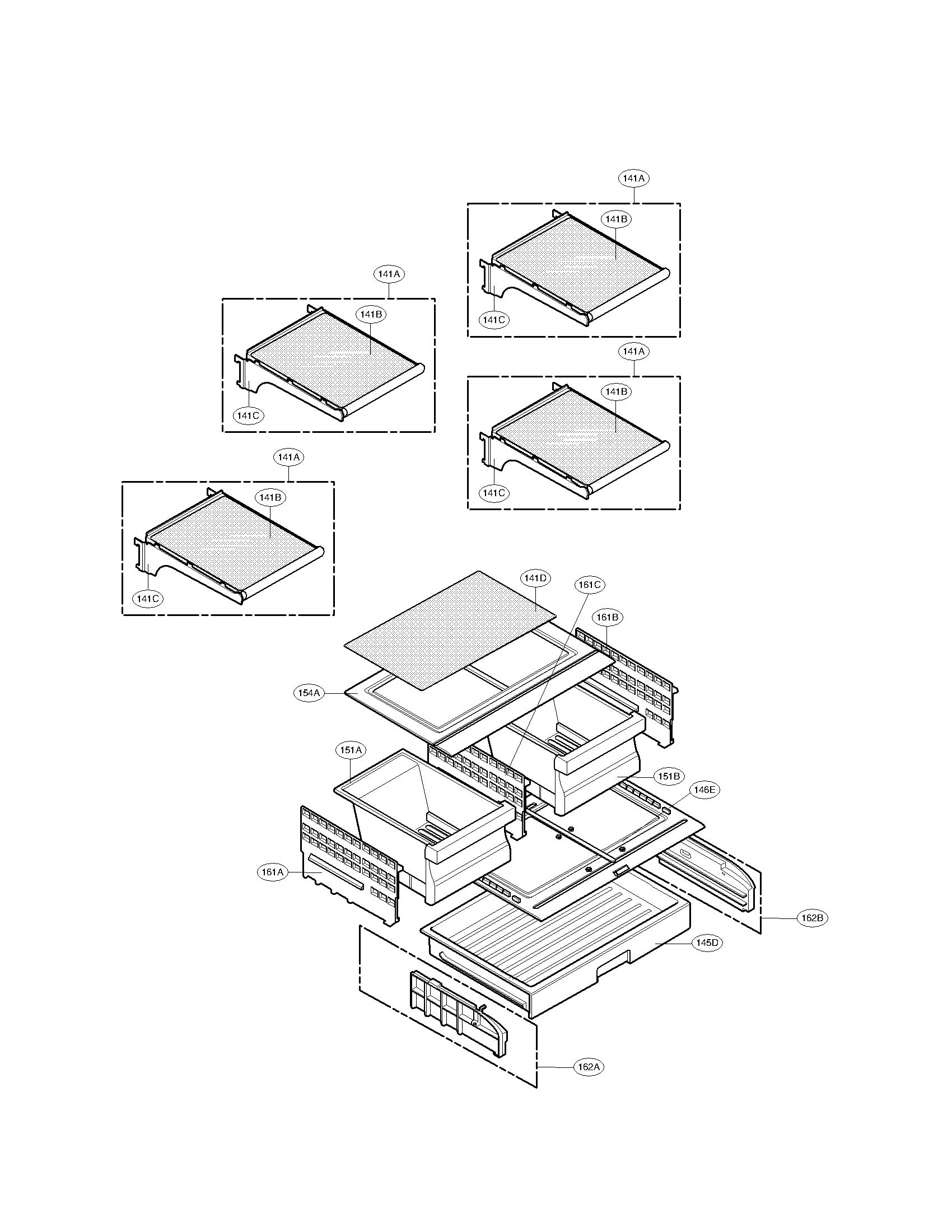 Kenmore 79571609011 refrigerator parts diagram