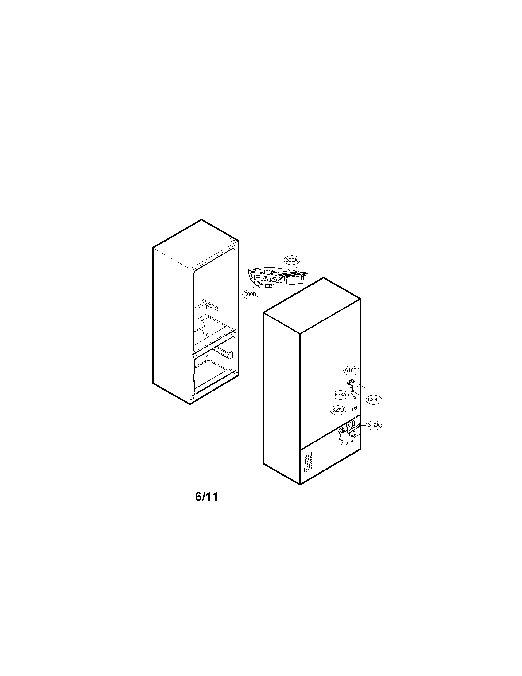 Kenmore Elite 79571049011 icemaker parts diagram