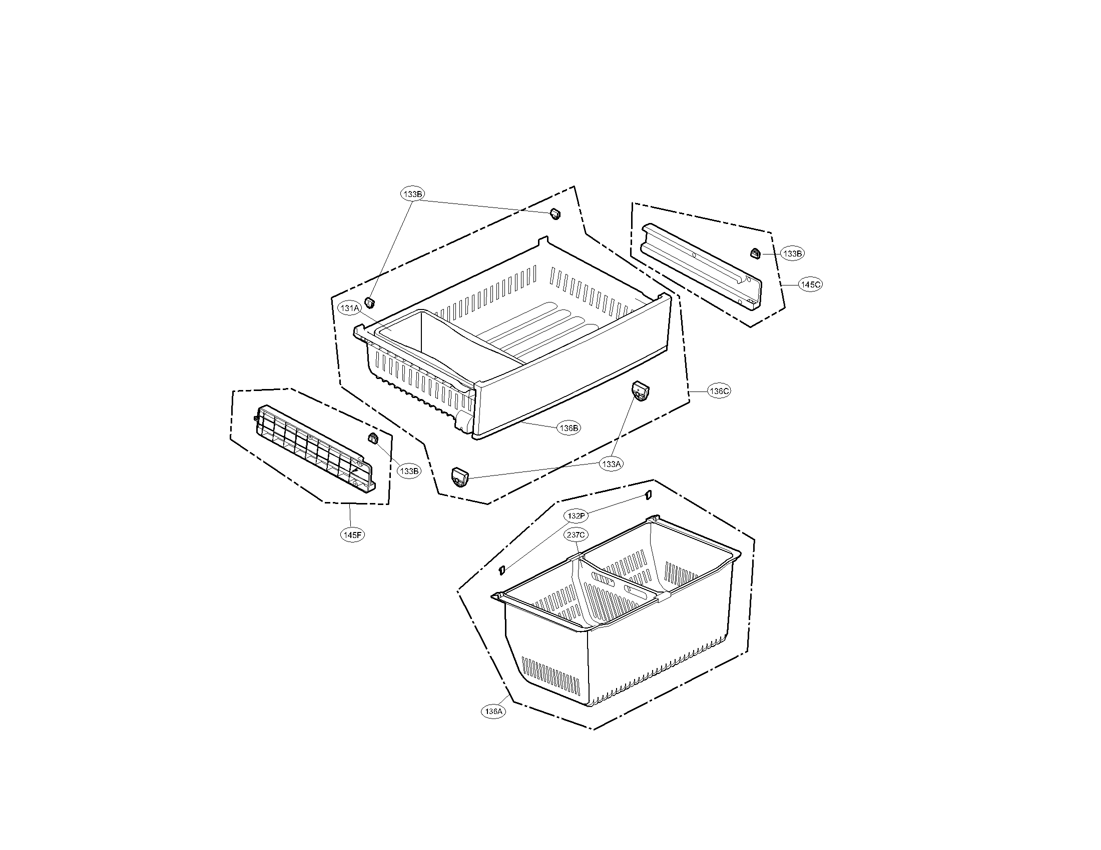 Kenmore Elite 79571049011 freezer parts diagram