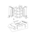 Kenmore Elite 79571049011 door parts diagram