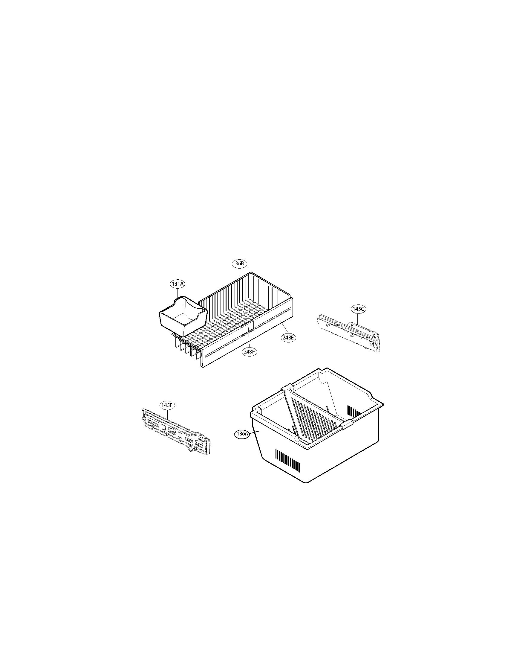 Kenmore 79576204901 freezer parts diagram