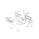 LG LDG3015SB upper door parts diagram