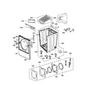 Kenmore Elite 79681538110 cabinet and door assembly parts diagram