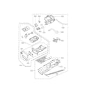 Kenmore Elite 79681548110 panel drawer assembly and guide assembly parts diagram