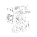 Kenmore Elite 79681548110 cabinet and door assembly parts diagram