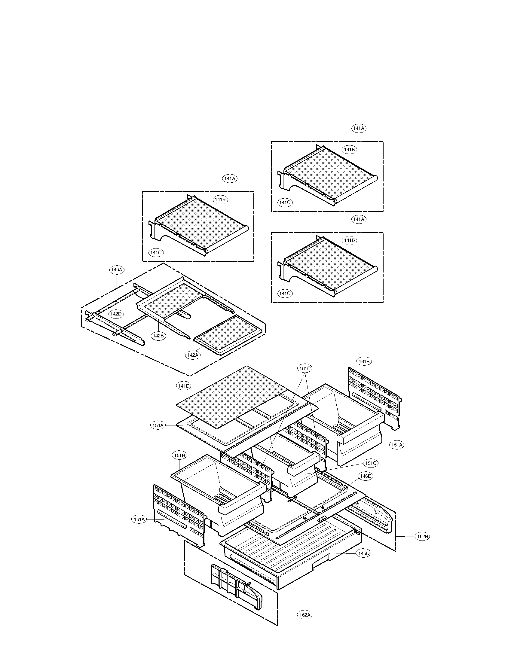 LG LMX25986ST/00 refrigerator parts diagram