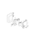 LG LMX25986ST/00 ice maker and ice bin parts diagram