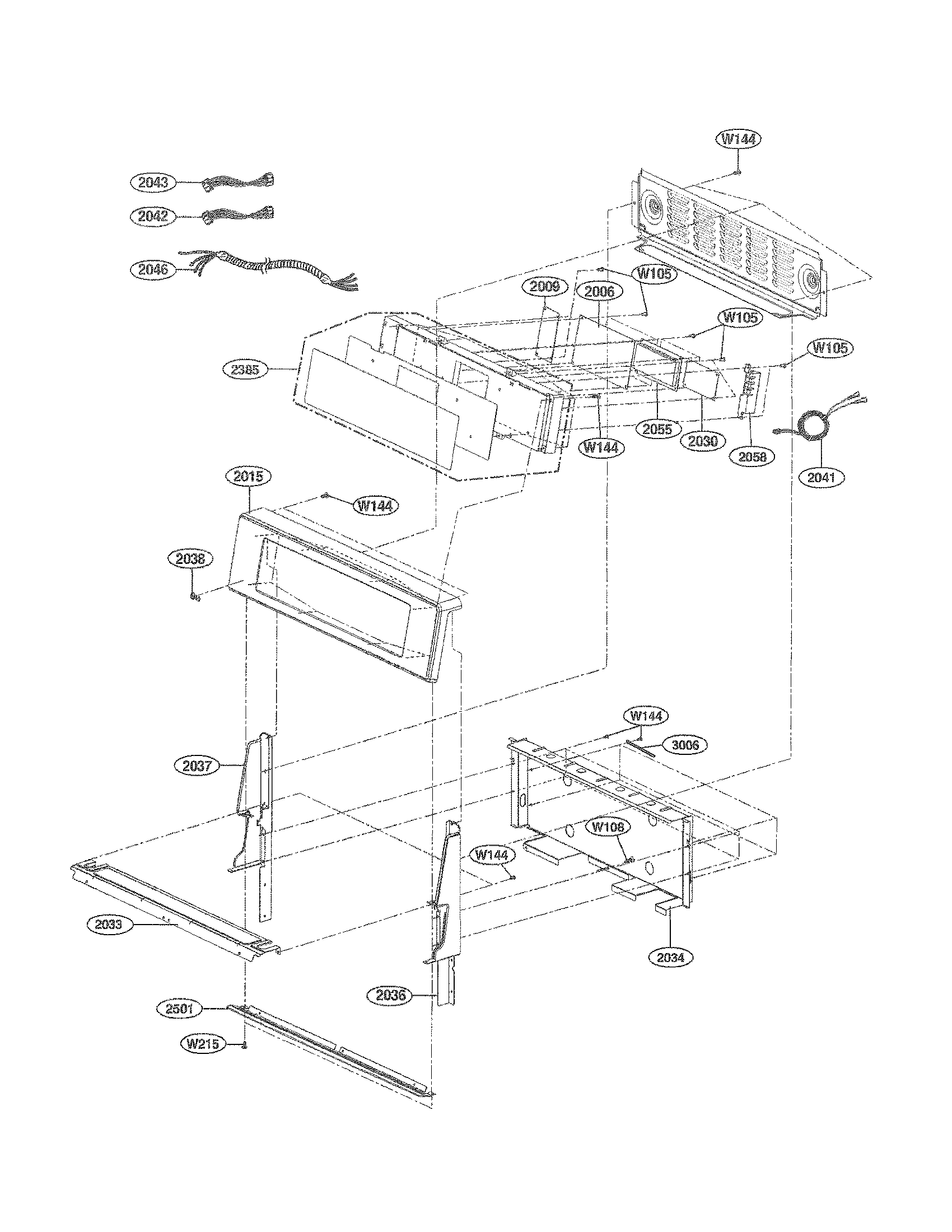 LG LDG3017ST/00 controller parts diagram