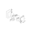 Kenmore 79572032111 ice maker and ice bank parts diagram