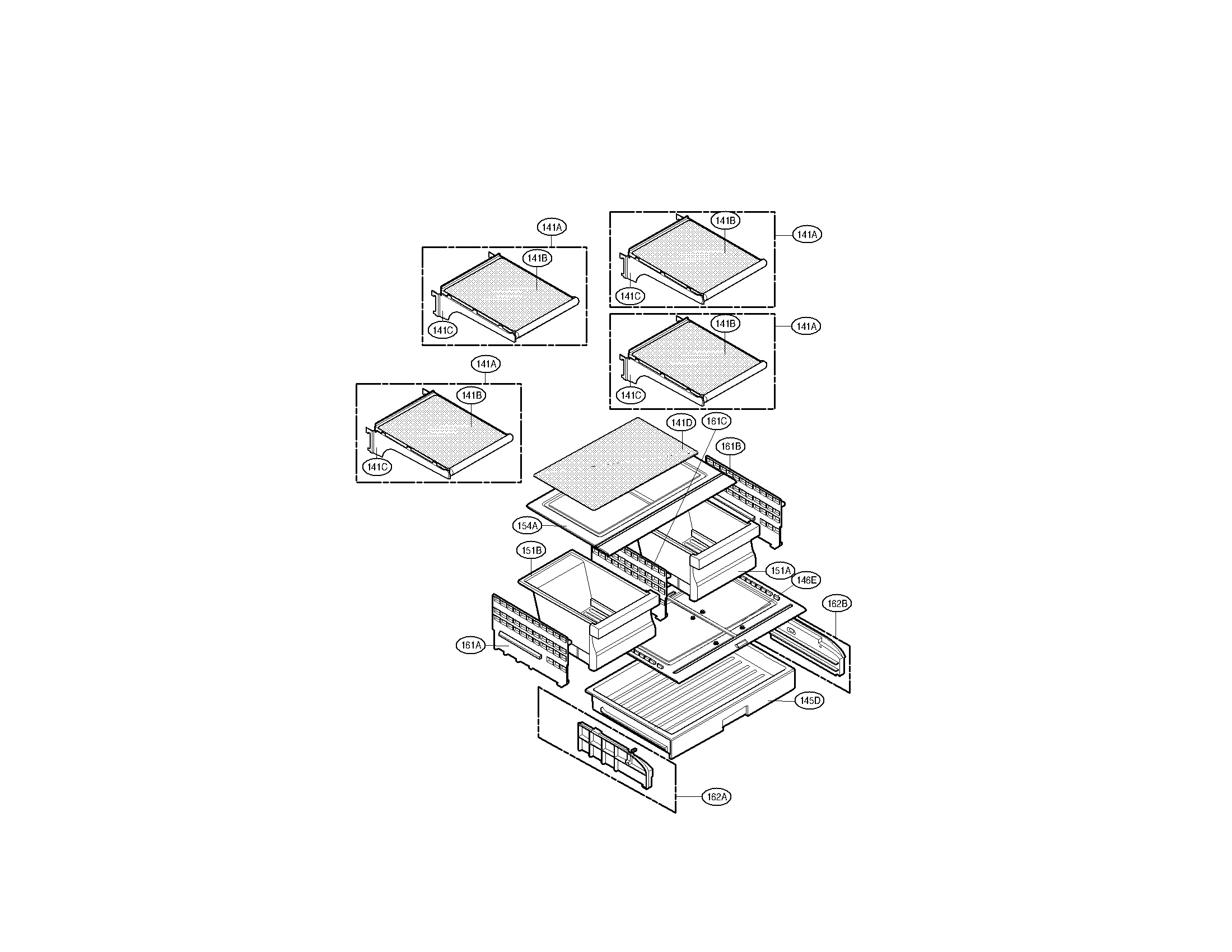 Kenmore 79572033111 refrigerator parts diagram