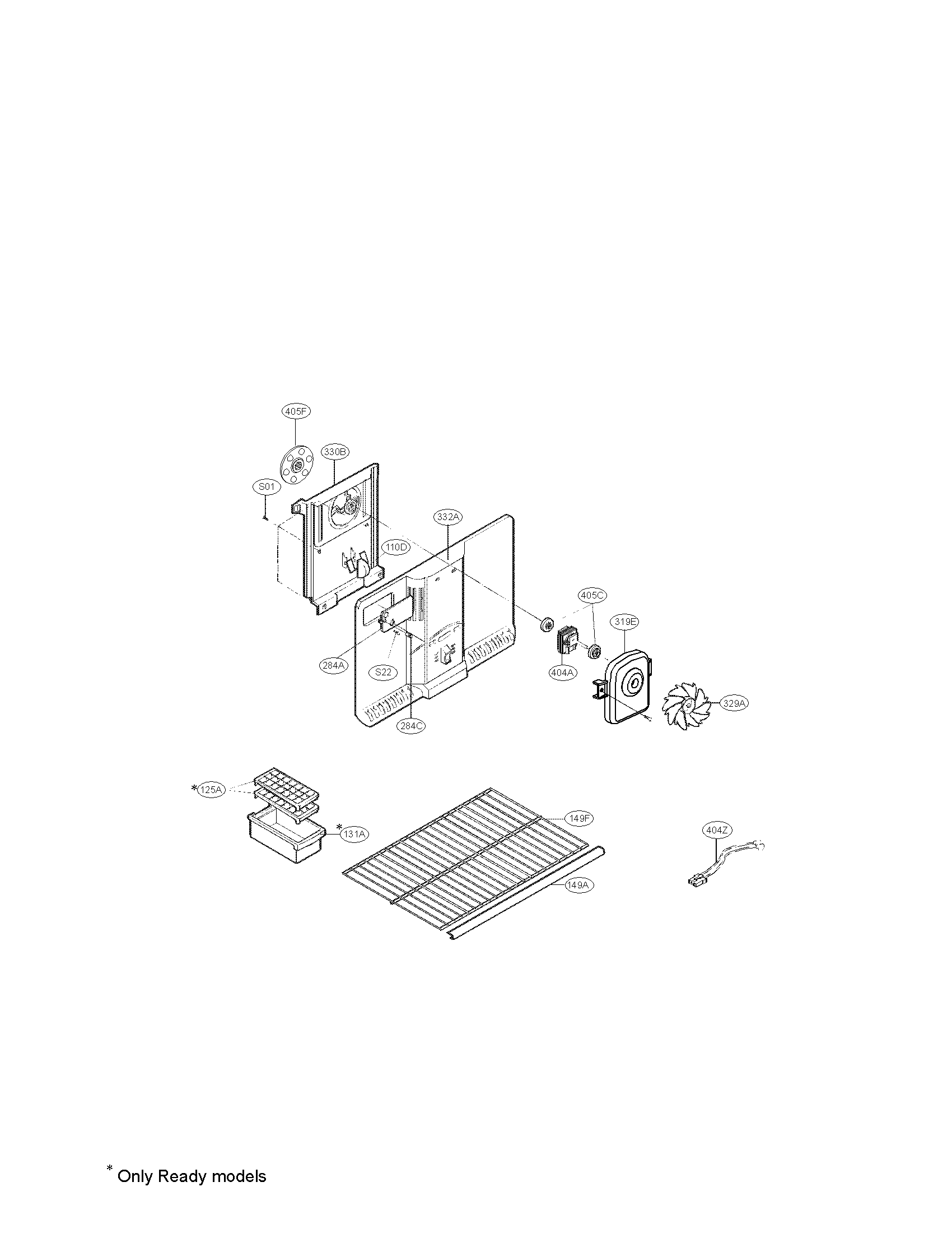 Kenmore 79569292902 freezer parats diagram