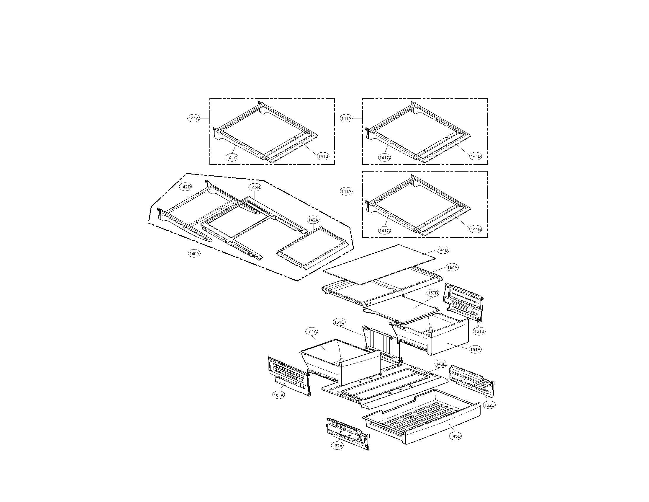 Kenmore Elite 79579779900 refrigerator parts diagram