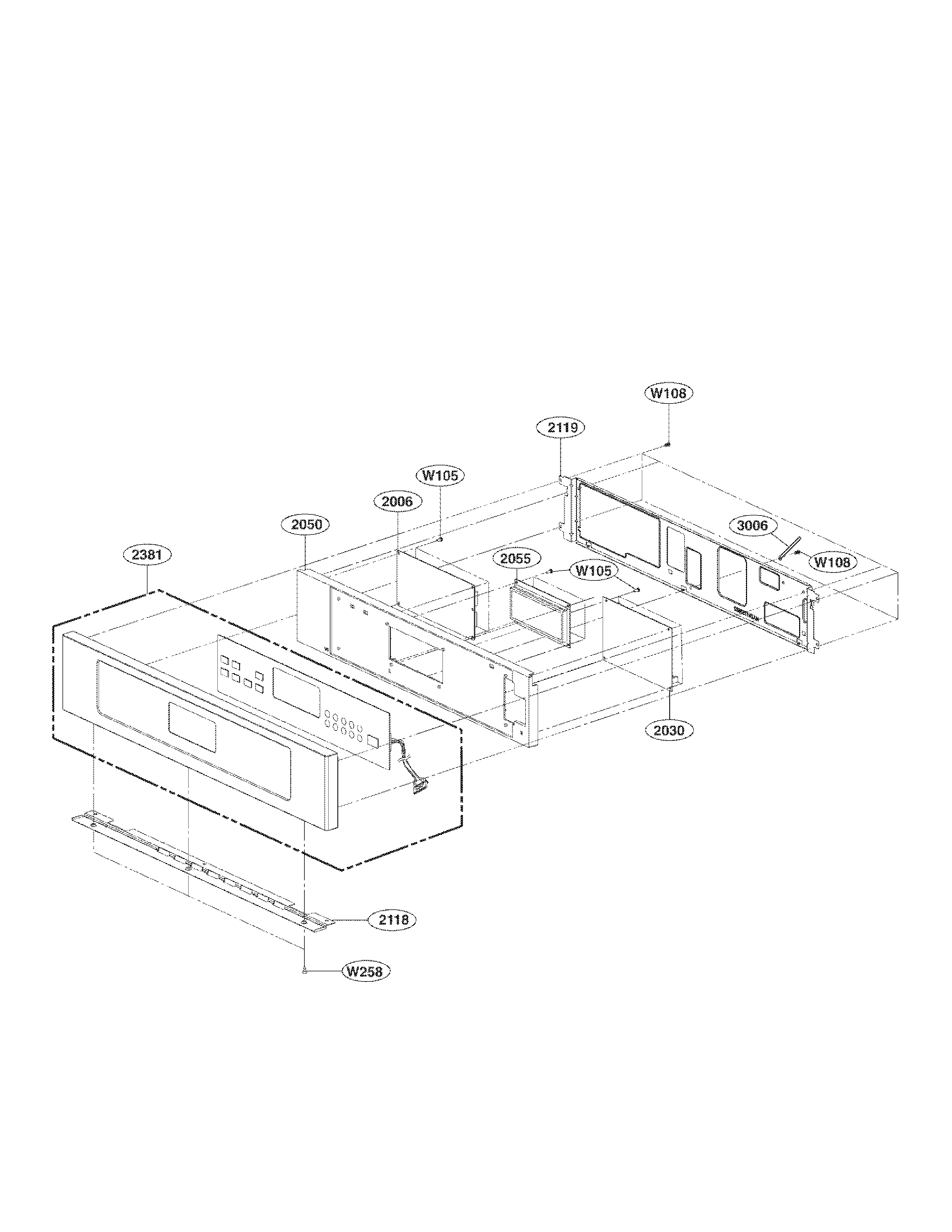 LG LWD3010ST controller parts diagram