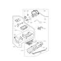 Kenmore Elite 79681542210 panel drawer assembly and guise assembly parts diagram