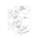 LG DLGX3471V panel drawer assembly and guide assembly parts diagram