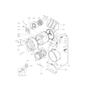 LG WM2650HRA drum and tub assembly parts diagram