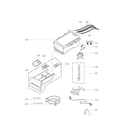 LG WM2650HRA dispenser assembly parts diagram