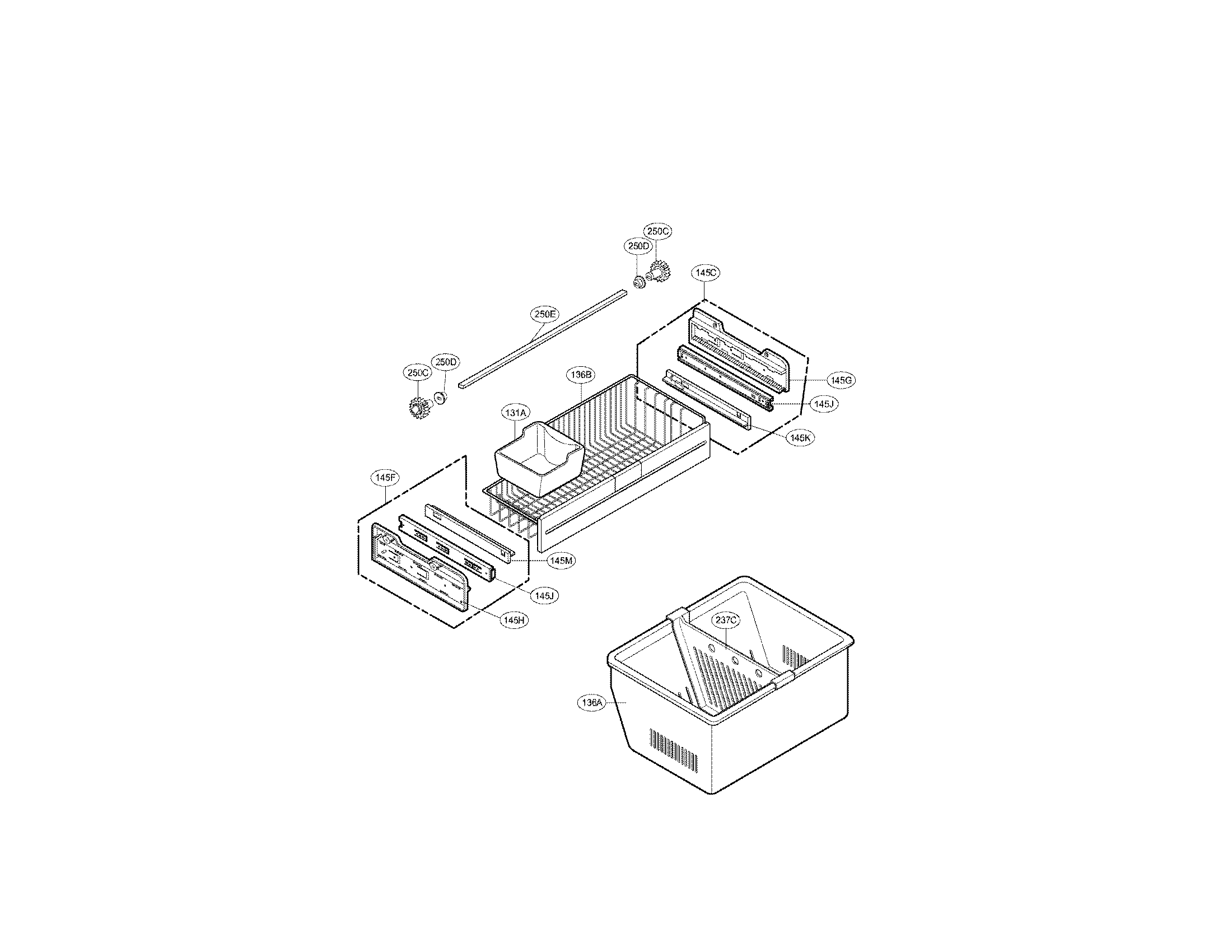 Kenmore Elite 79578753802 freezer parts diagram