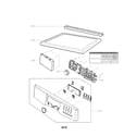 Kenmore 79681272210 control panel and plate assembly parts diagram