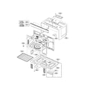 LG LMV1683ST/00 oven cavity parats diagram