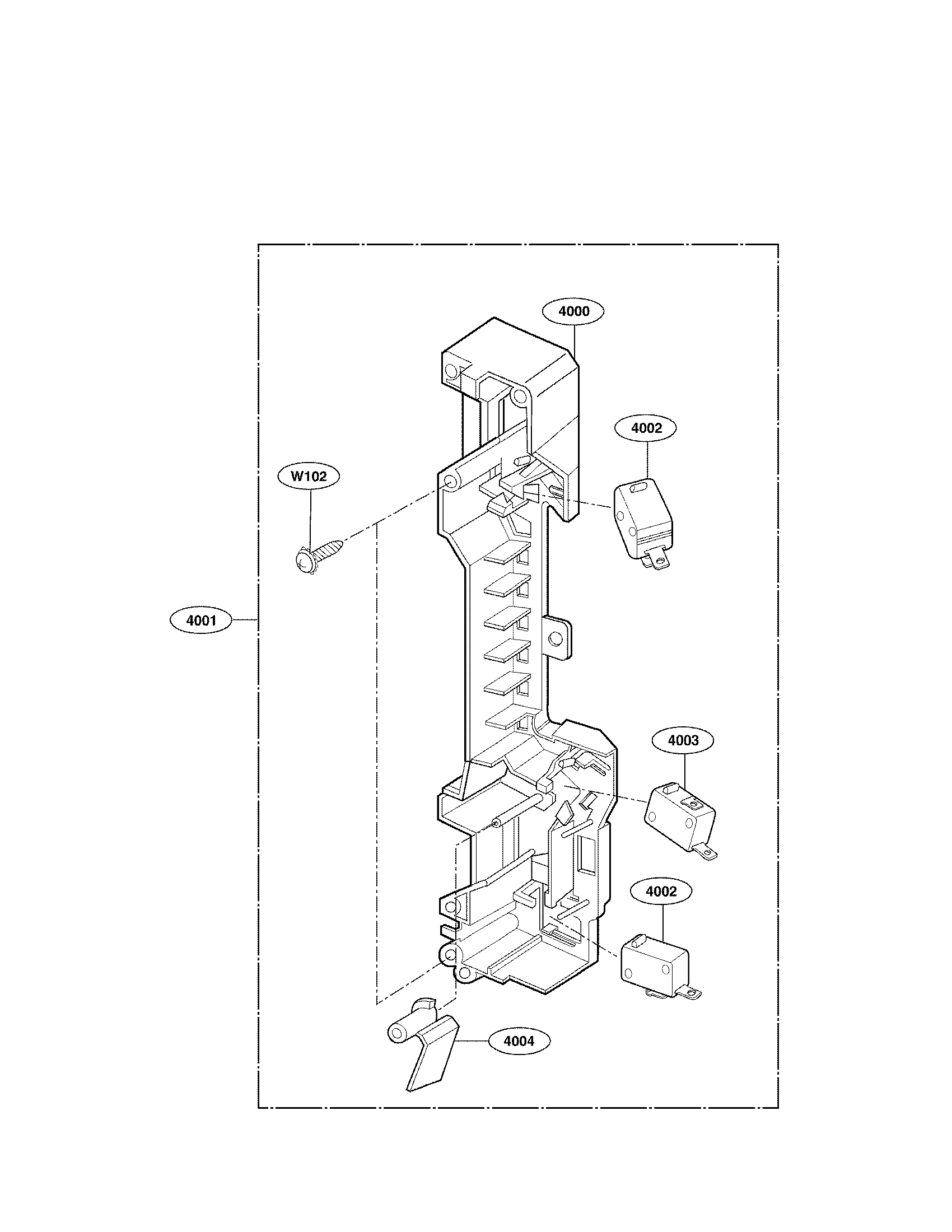 LG LMV1683ST/00 latch board parts diagram