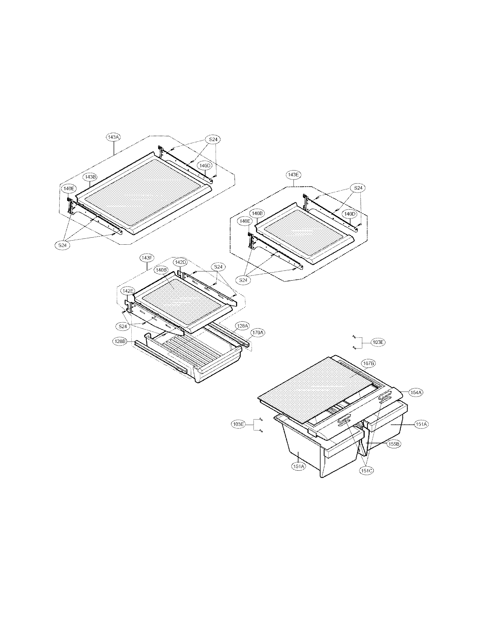 LG LRBN20512WW refrigerator parts diagram