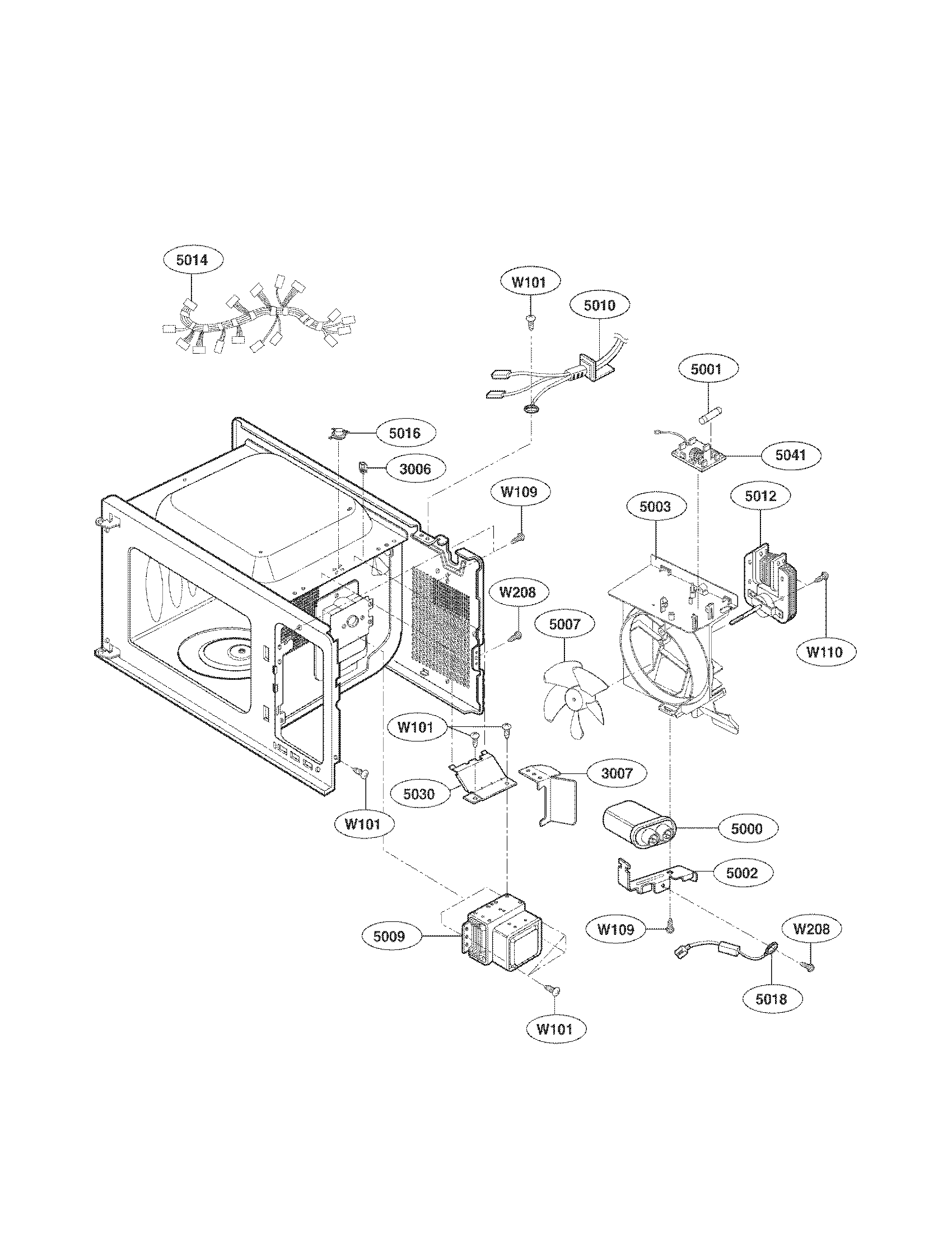 Kenmore Elite 72179209900 interior parts diagram