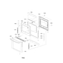 LG LRG3091ST/00 door parts diagram