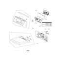 Kenmore Elite 79661512210 control panel and plate assembly parts diagram