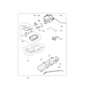 Kenmore Elite 79661523210 panel drawer assembly and guide assembly parts diagram