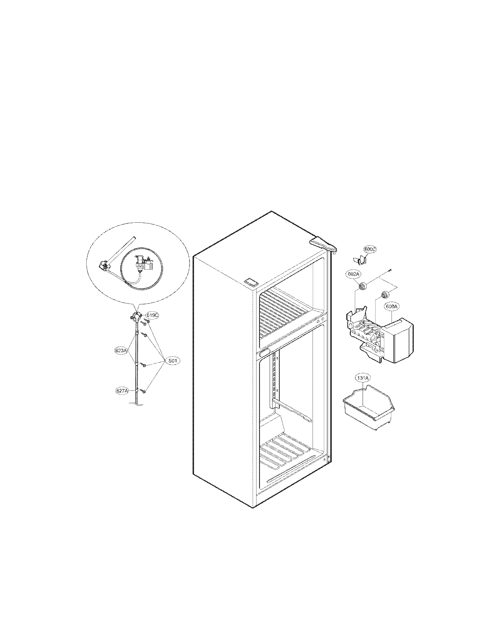 Kenmore 79578033210 ice maker parts diagram