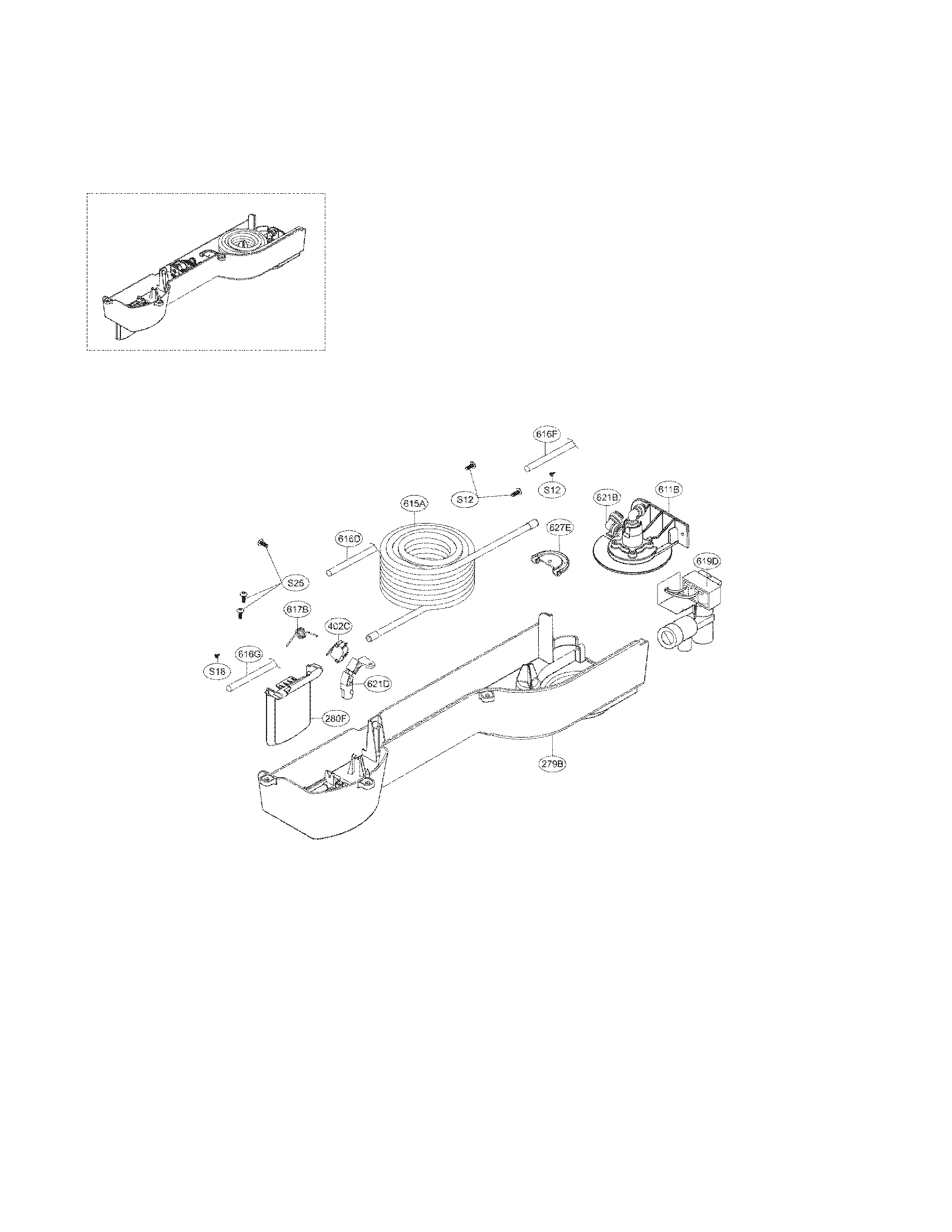 Kenmore 79579432210 dispenser parats diagram