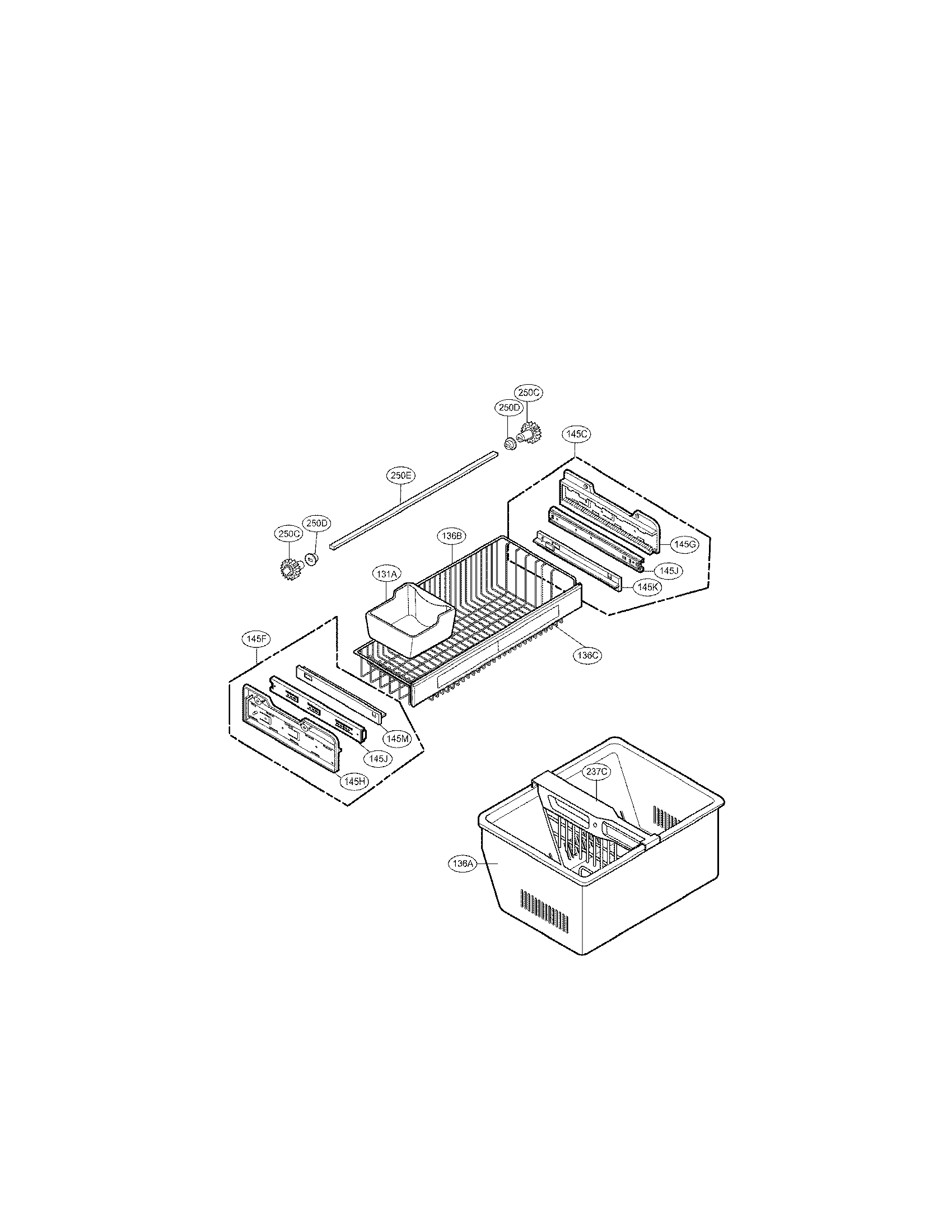 LG LFX21971ST/01 freezer parts diagram