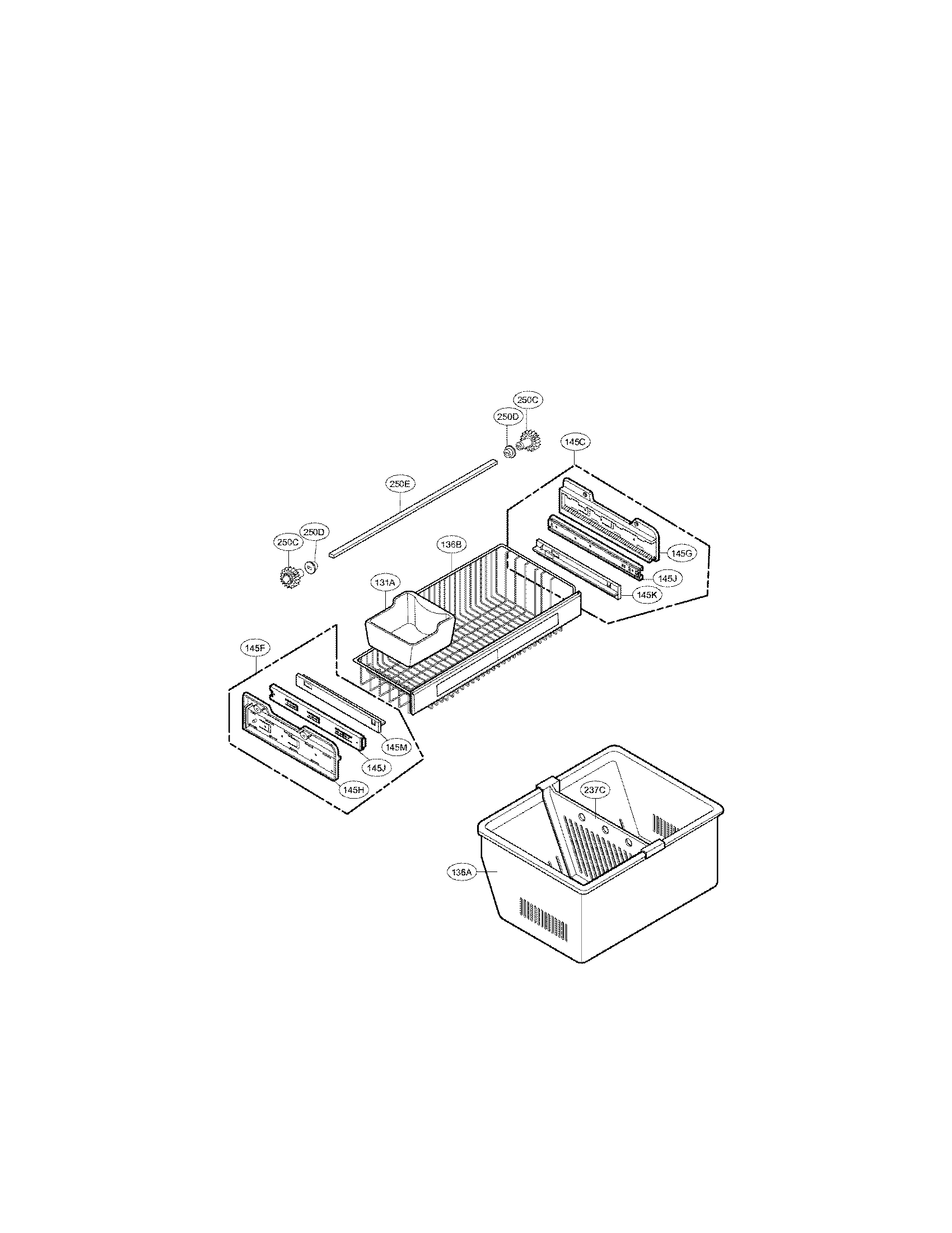 LG LFX25961AL/01 freezer parts diagram