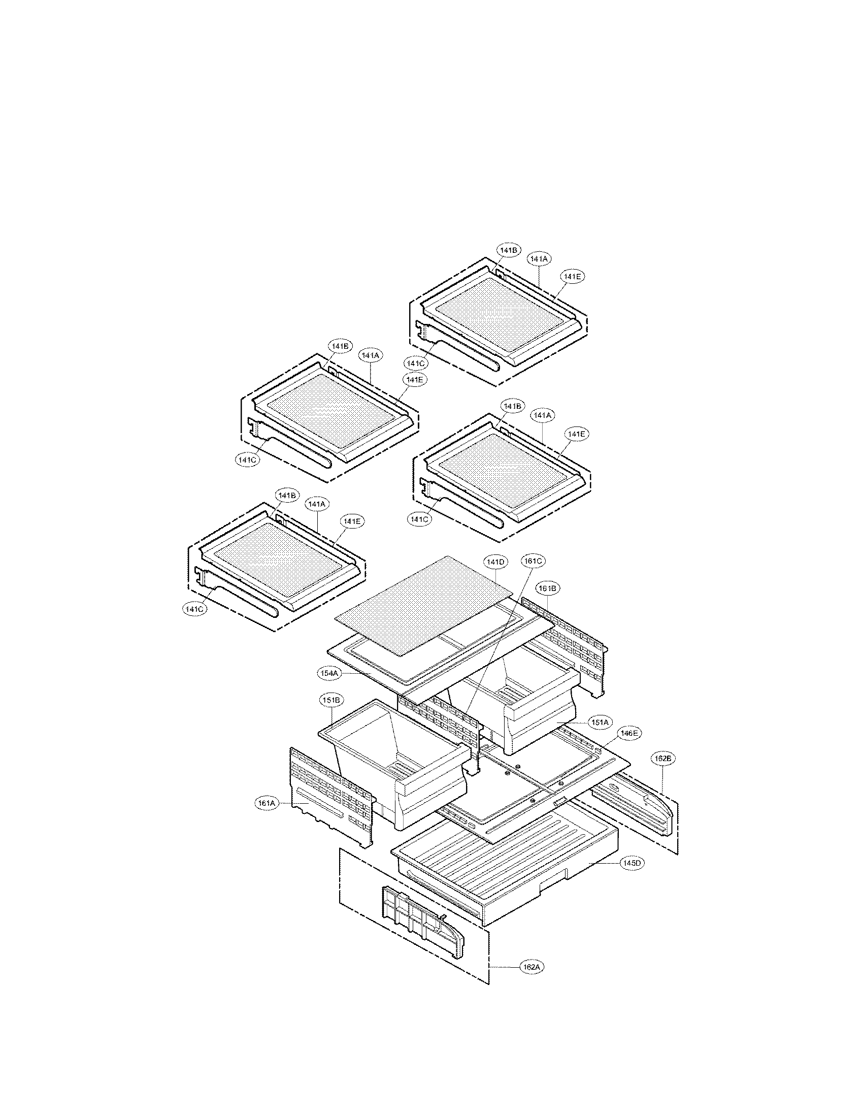 LG LFX25961AL/01 refrigerator parts diagram