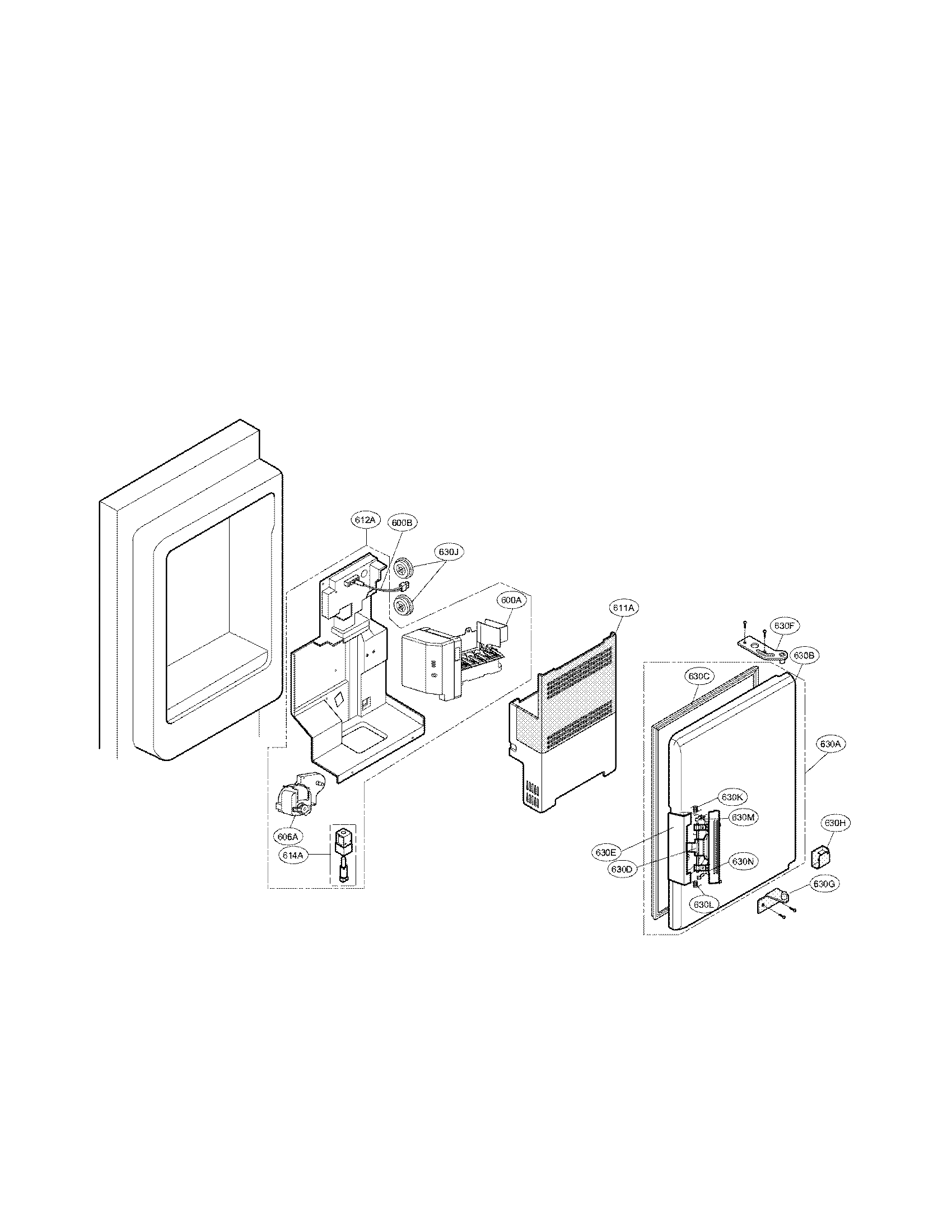 LG LFX25961AL/01 valve and water tube parts diagram